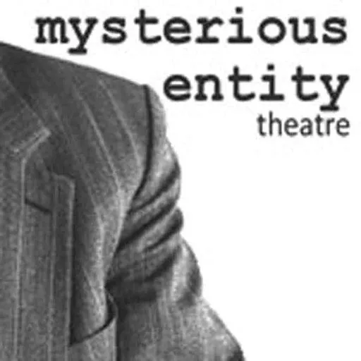 image of mysterious entity logo - a person's shoulder in a suit with the words mysterious entity